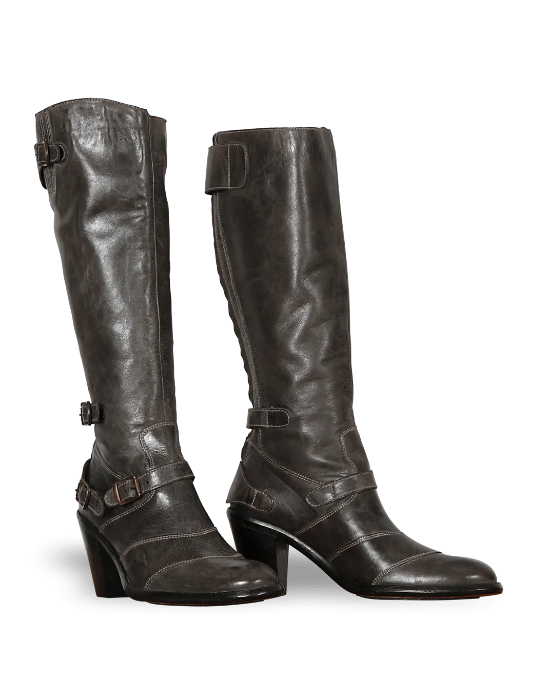 Belstaff Trialmaster High Heel Ladies' Boot, combat green