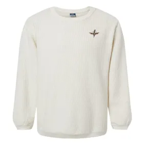Blues Thunderbolt Corded Crewneck Pullover (Unisex)