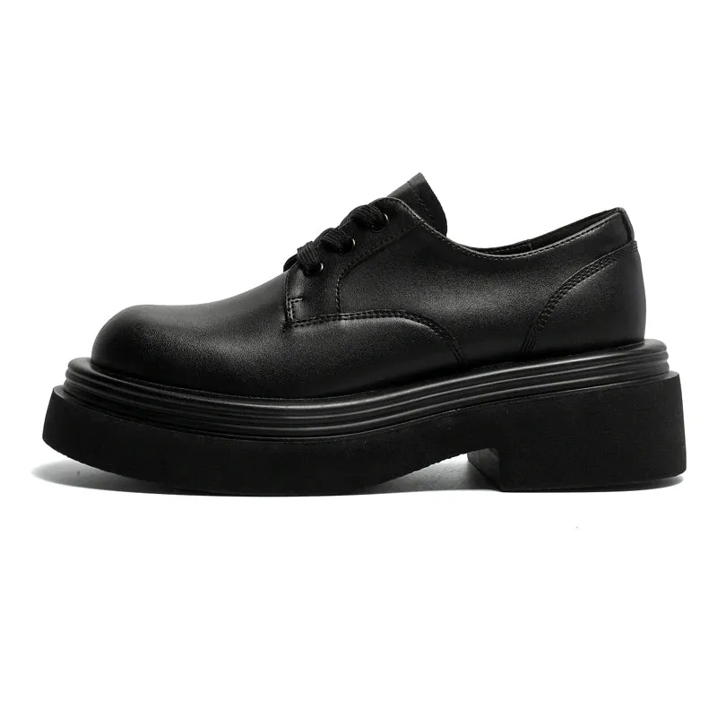 Chungmuro Flatform Lace-up Derby Shoes