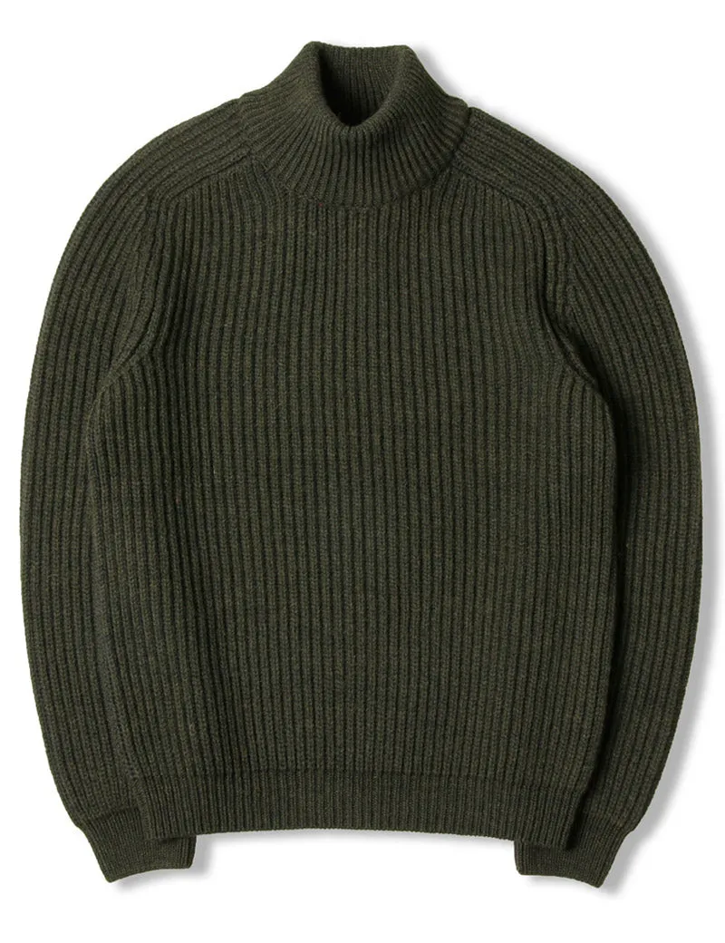 Edwin Roni High Collar Jumper Uniform Green