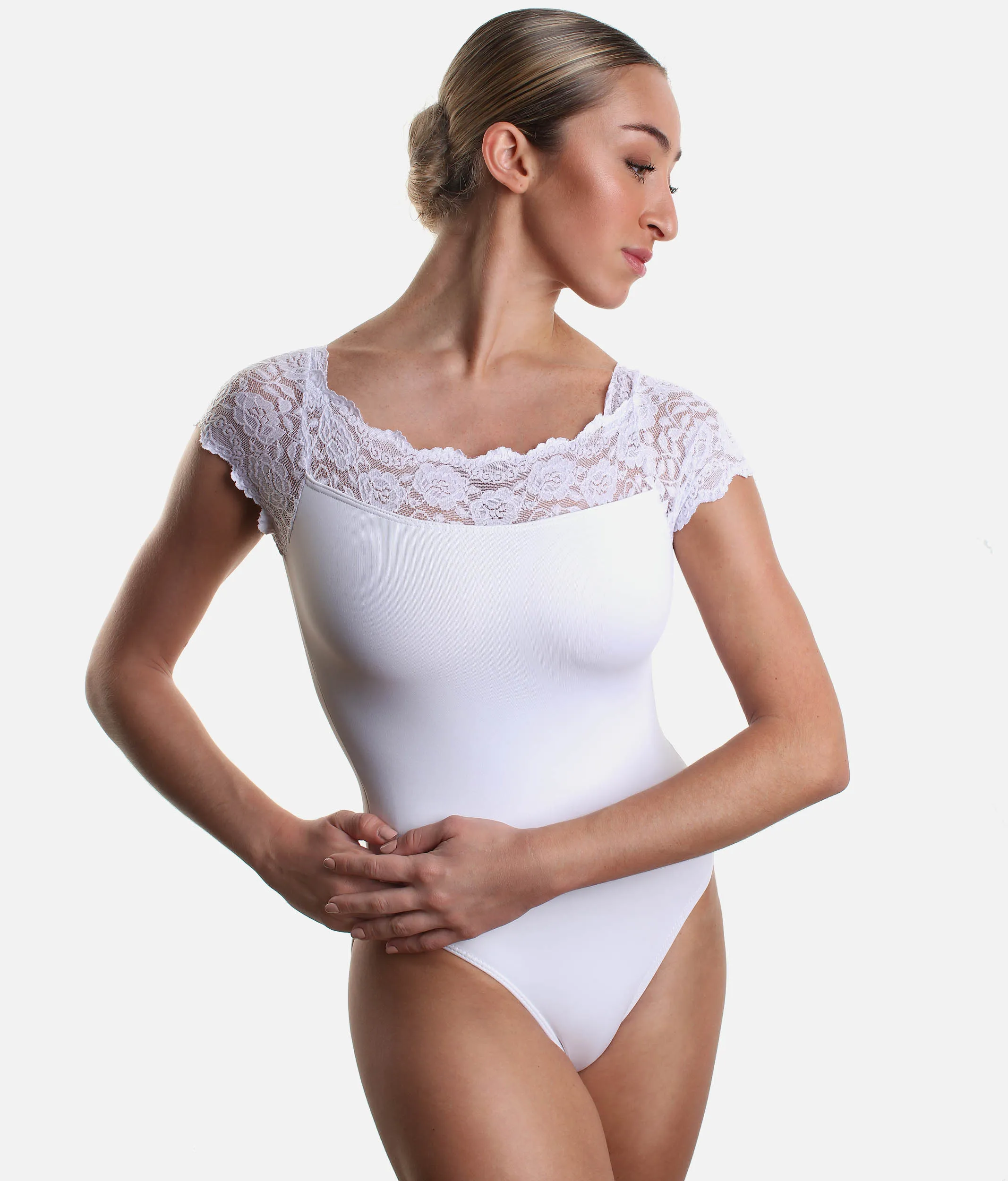 Lace Dance Leotard, Cap Sleeve - SL16