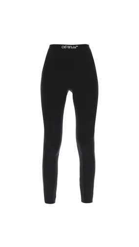 Logo Band Leggings - Black