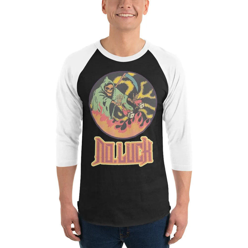 NO LUCK 'REAPER' (3/4 Sleeve Raglan Shirt)
