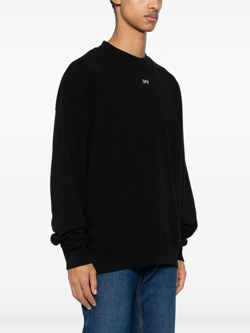 OFF PRINTED CREWNECK SWEATSHIRT