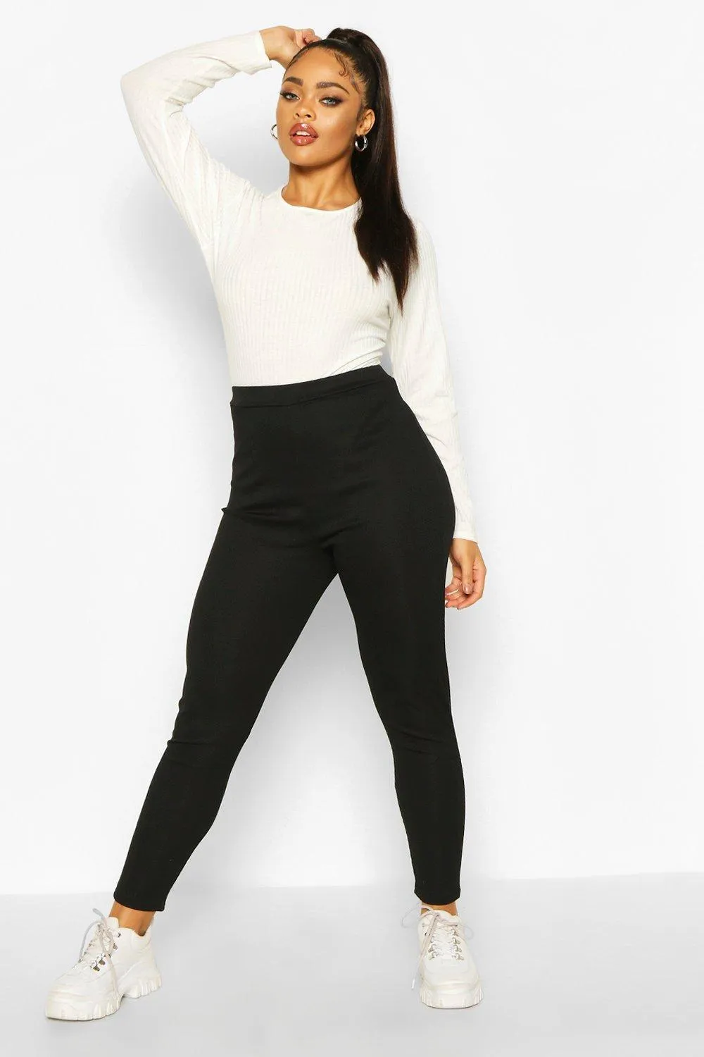 Plus Rib Knit Leggings