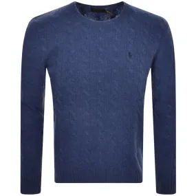 Ralph Lauren Cable Knit Jumper Blue