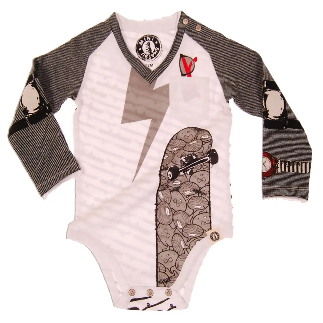 Skater Raglan Bodysuit by: Mini Shatsu