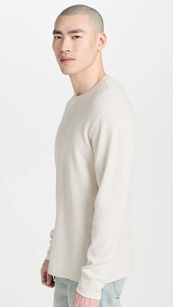 Vince   Sun Faded Thermal Henley 