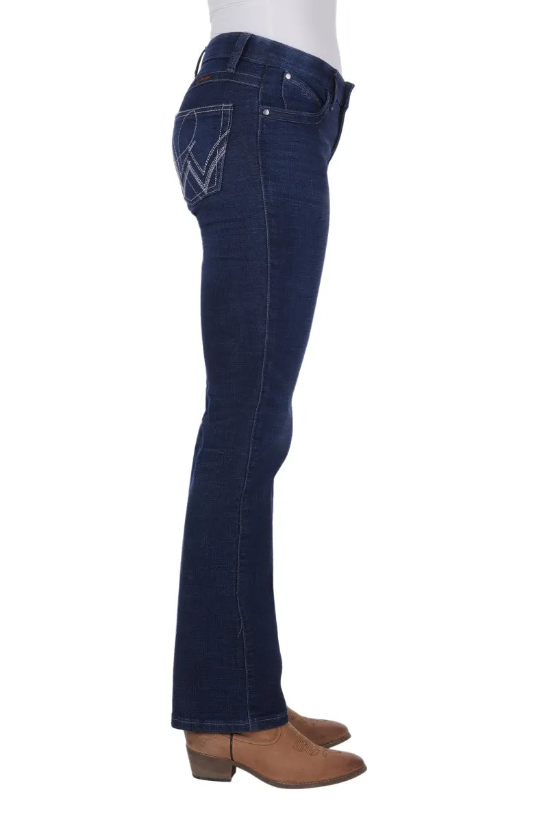 Wrangler USA Ladies Ultimate Riding Jean - Q Baby - Boot Scootin - WRQ20ST34
